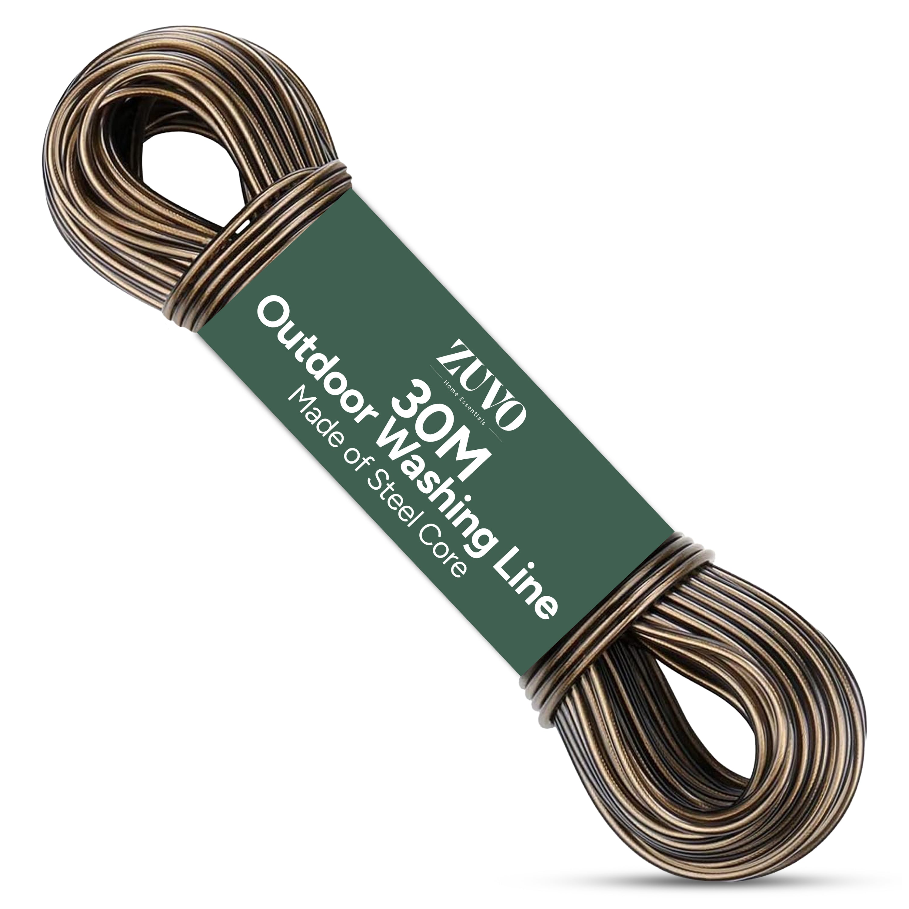 Zuvo 30m Outdoor Washing Line Heavy Duty Polyester Clothes Line Rope