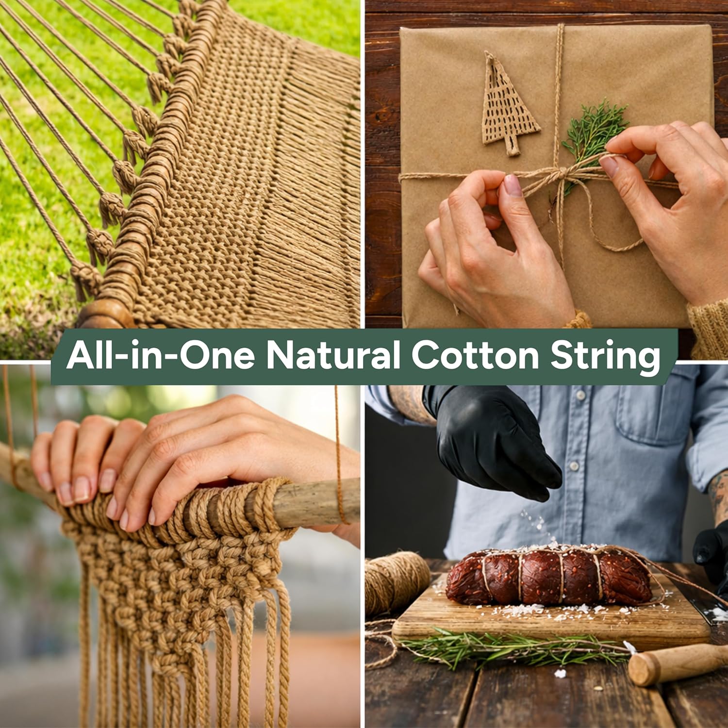 Zuvo Jute Twine 100m - Natural Garden String, 2mm 3-Ply Brown,Biodegradable | Low-Odour Colourfast Jute, Crafts, Gift Wrapping, Floristry, Climbing Plants