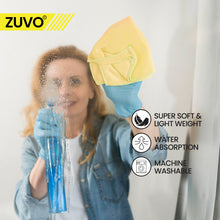 Load image into Gallery viewer, Zuvo Microfiber Cloth for Daily Cleaning - Pack of 12-32 x 32 cm - Multi Purpose Microfiber Cleaning Cloth Kithcen, Car, Glass - Yellow
