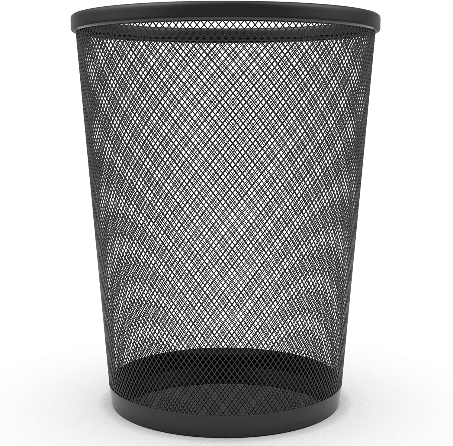 Zuvo Metal Wire Mesh Waste Basket Garbage Trash Can For Office Home Bedroom