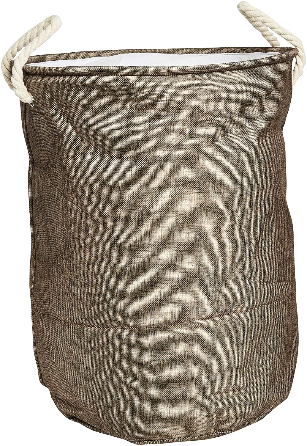 Zuvo Laundry Washing Baskets And Bags 50cm x 40cm With 65 Litre Capacity(Brown)