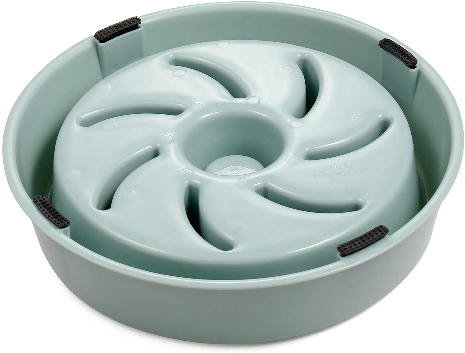 Zuvo Slow Feeding Dog Bowl Regular Size Can Hold upto 250 Grams of Dry Dog Food (Grey-1)