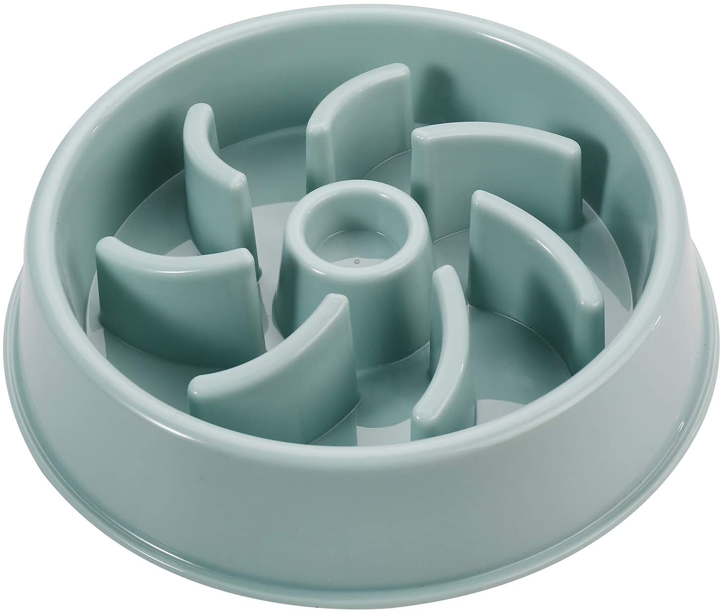 Zuvo Slow Feeding Dog Bowl Made From Safe Non Toxic BPA Free Material. (Grey-1)