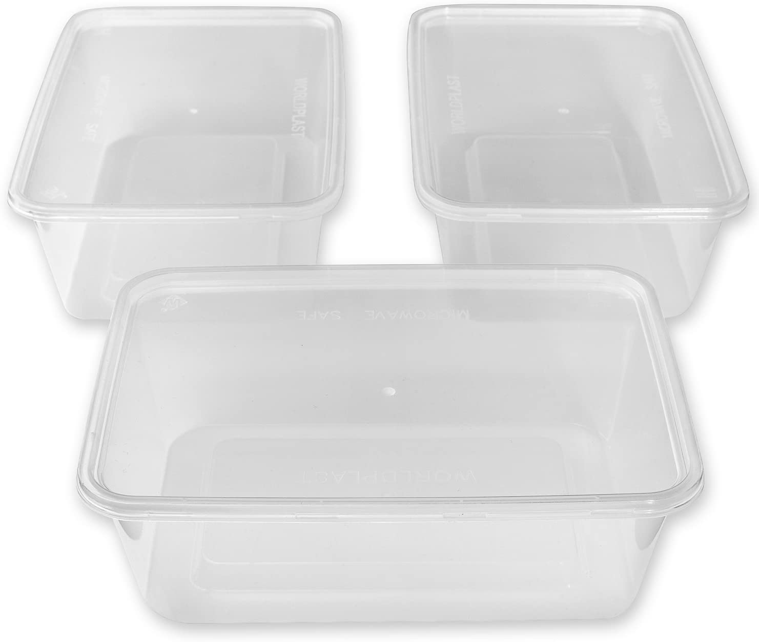 Zuvo Plastic Reusable Lunch Boxes 30 Pack - Food containers and Lids