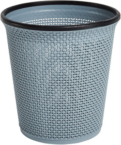 Zuvo Waste Paper Bin and Trash Bin In Plastic - Rattan Style With a Contemporary Look